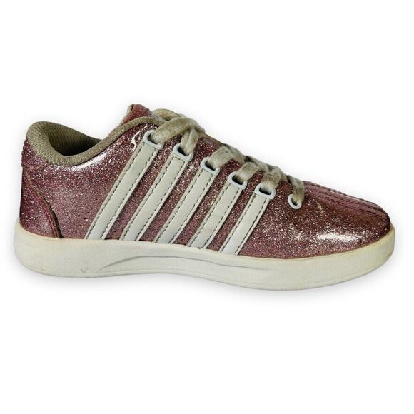 K-Swiss Classic Glitter Pink / White 53643-601 Youth 12 - Picture 6 of 11
